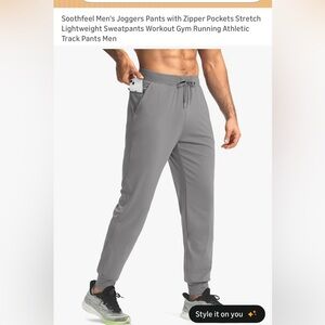 Men's Gray Joggers Pants